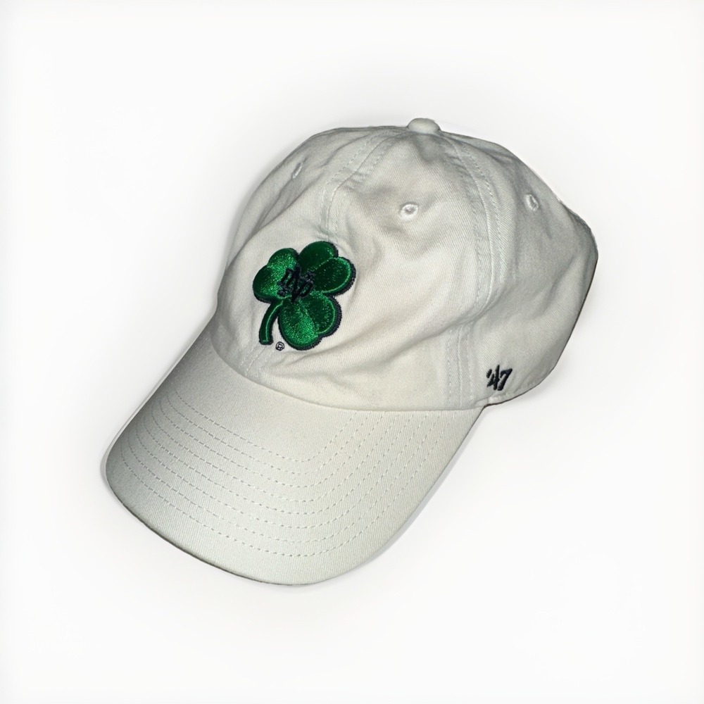 Women's NOTRE DAME FIGHTING IRISH Clean Up Adjustable Hat by '47 White